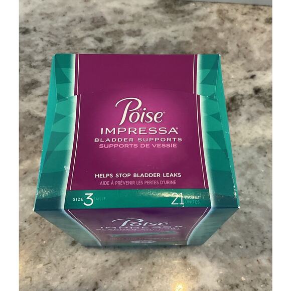 Poise Impressa Women's Incontinence Bladder Support Bladder Control Size 3, 21ct - Picture 2 of 4